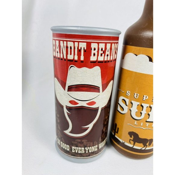 Toy Food Plastic Pretend Cowboy Girl Bandit Beans Snake Soup Suds Lite Set Of 3 - Picture 2 of 9